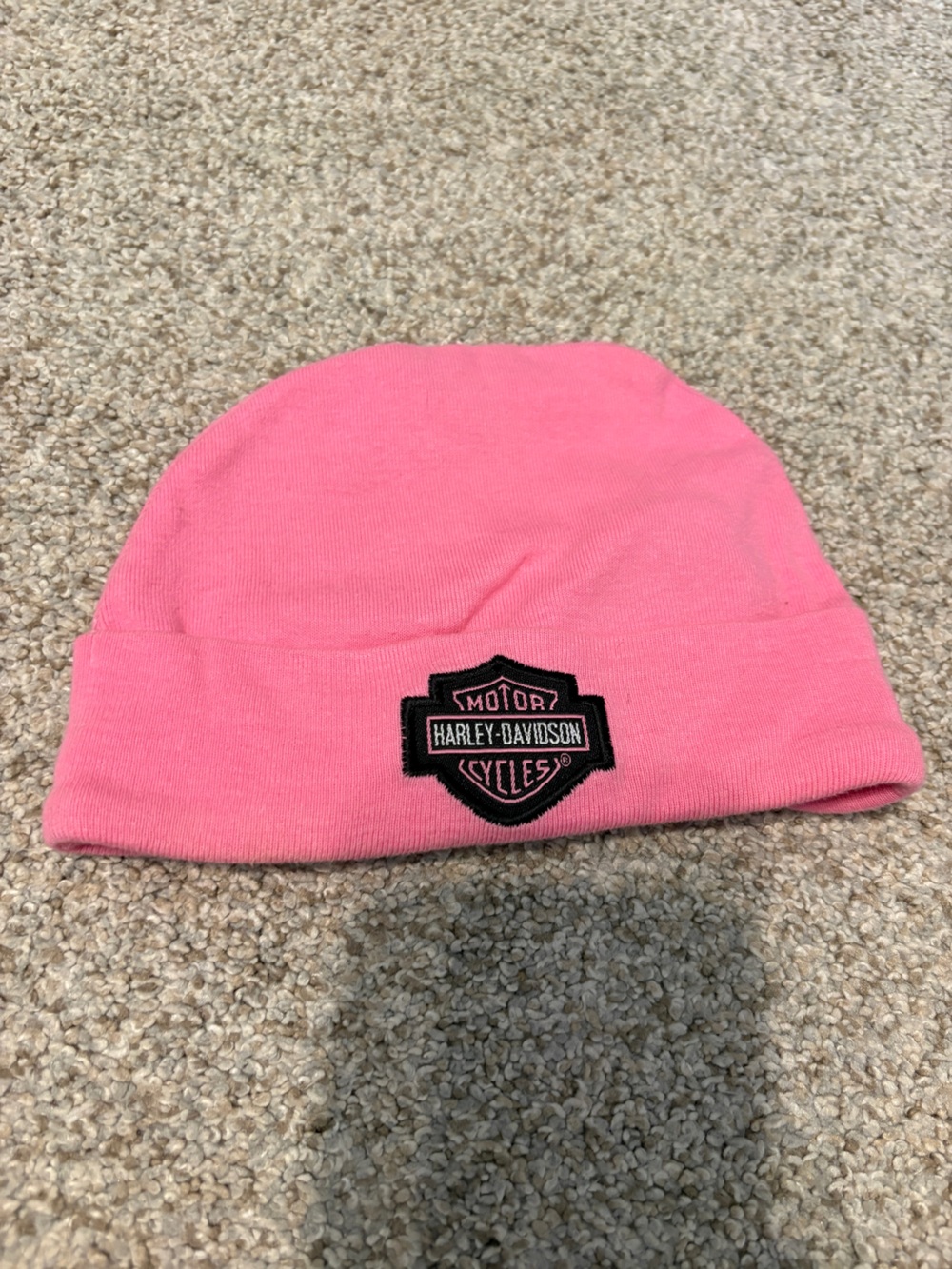 Harley Davidson baby hat pink size 0-24 months